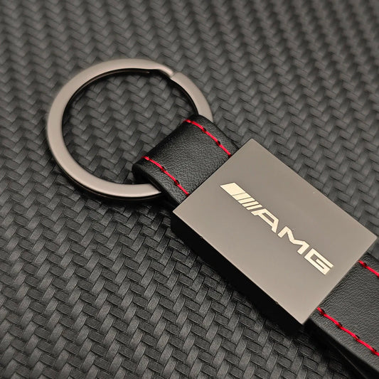 AMG Style Leather keychain