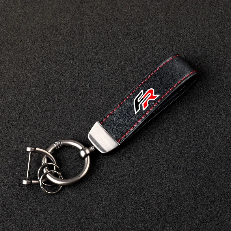FR Style Leather Keychain