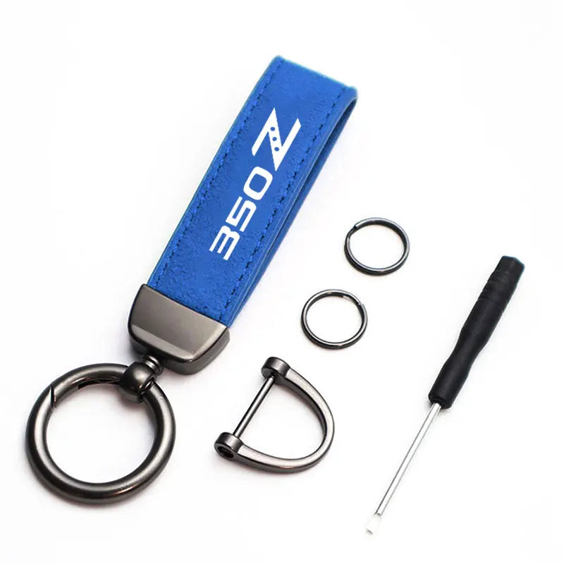 350Z Style Leather Keychain