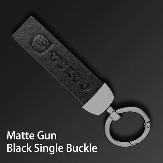 V Style Leather Keychain