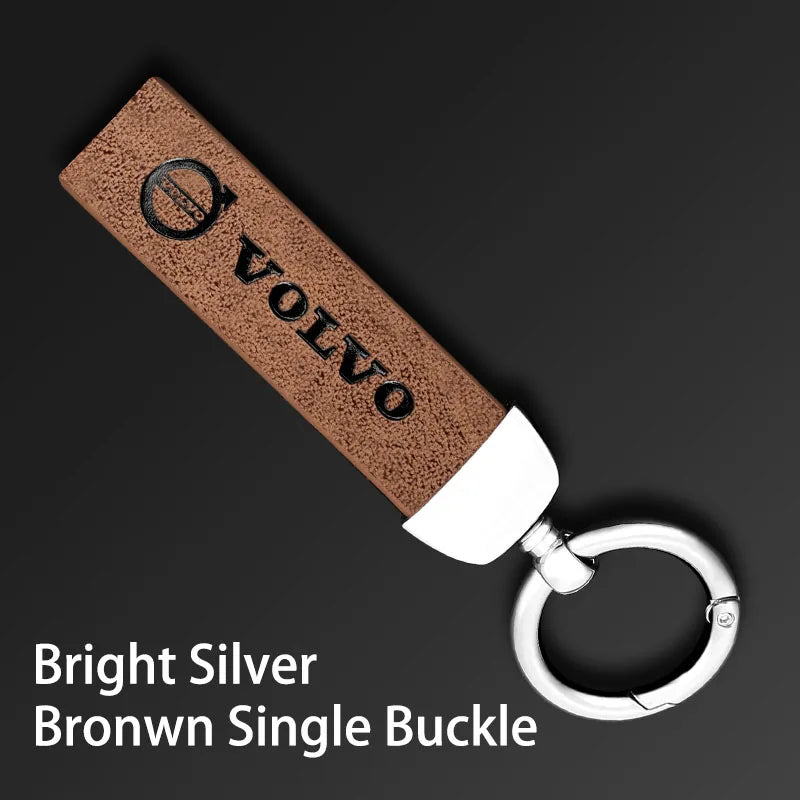 V Style Leather Keychain