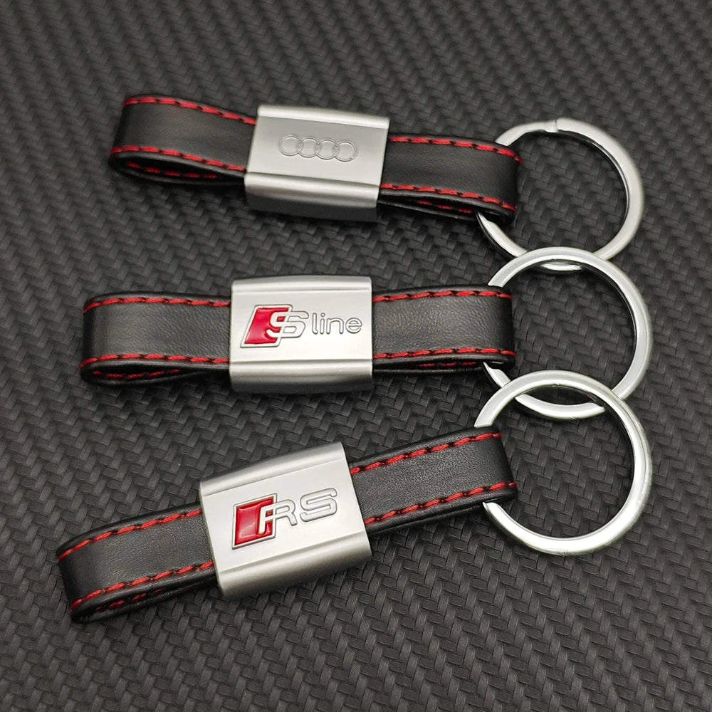 RS, S-LINE and Standard Style Leather Keychain