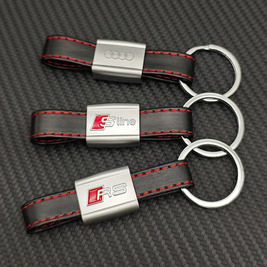RS, S-LINE and Standard Style Leather Keychain