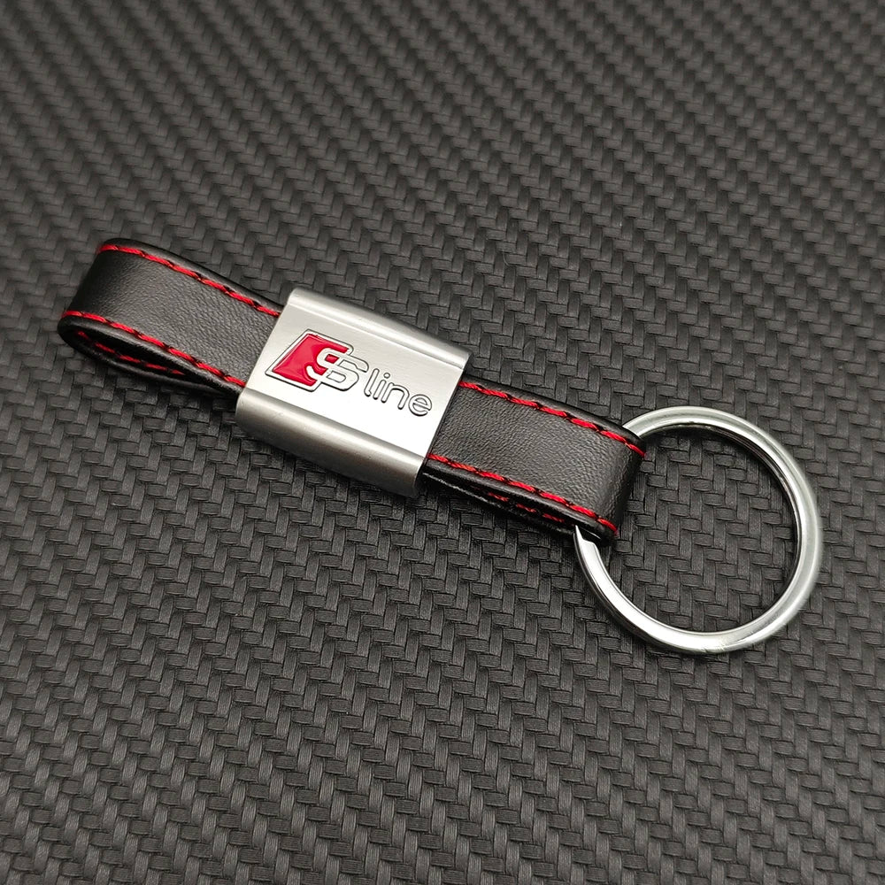 RS, S-LINE and Standard Style Leather Keychain