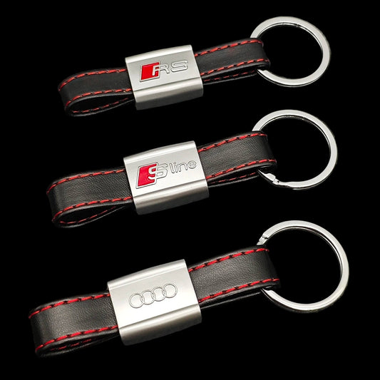 RS, S-LINE and Standard Style Leather Keychain