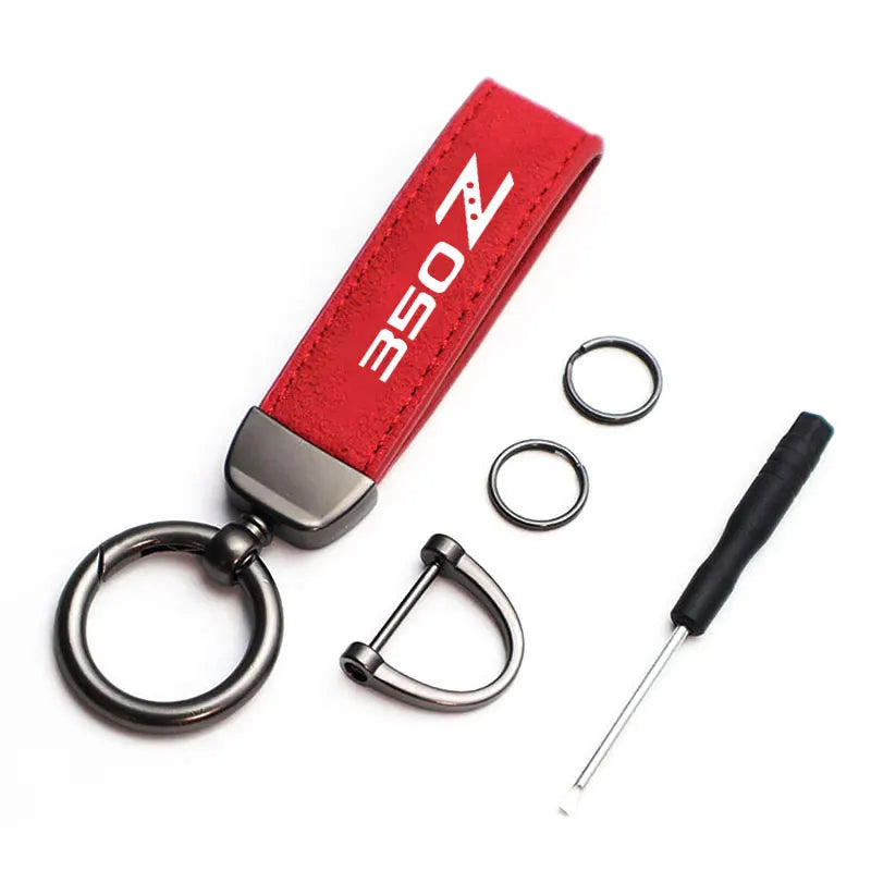 350Z Style Leather Keychain
