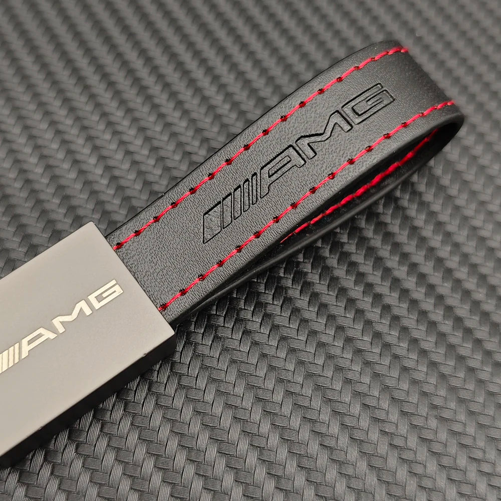 AMG Style Leather keychain
