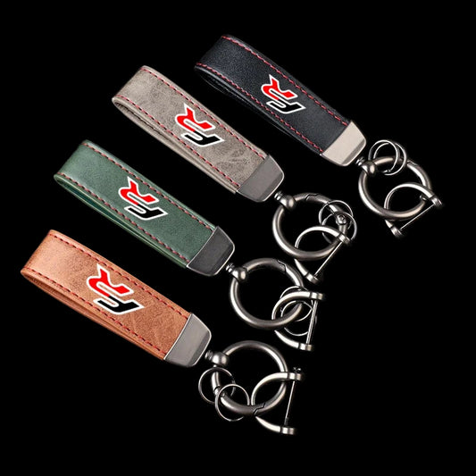 FR Style Leather Keychain
