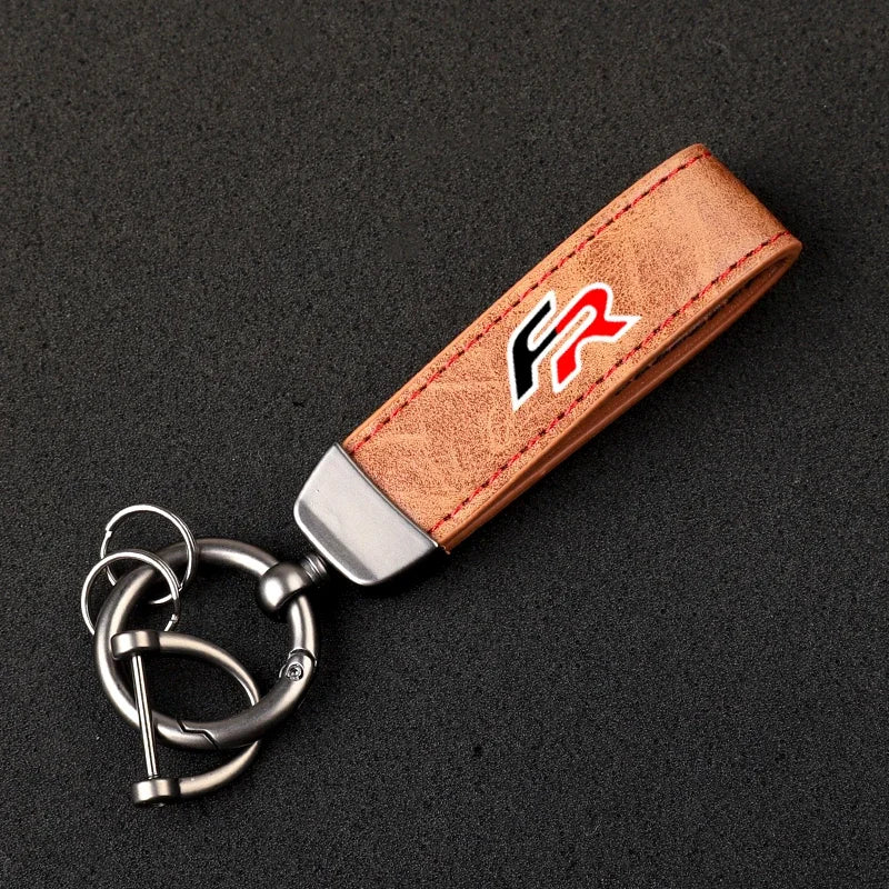 FR Style Leather Keychain