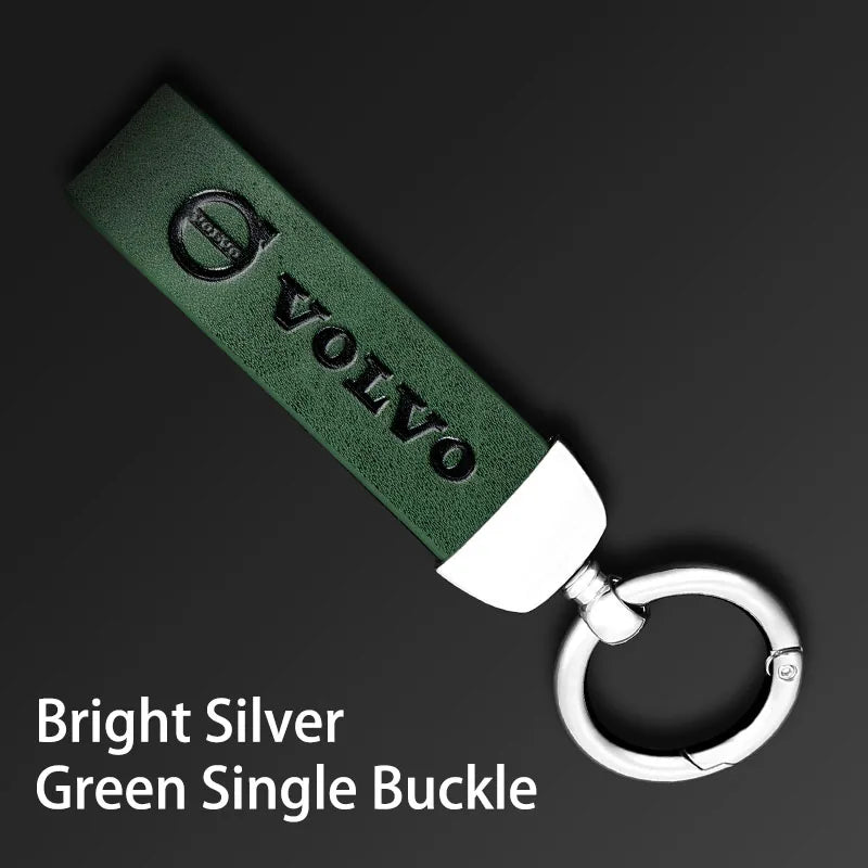 V Style Leather Keychain