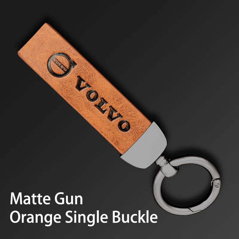 V Style Leather Keychain