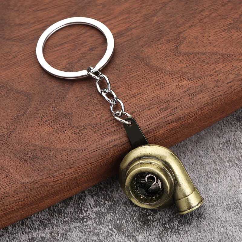 Mini Metal Turbo Keychain