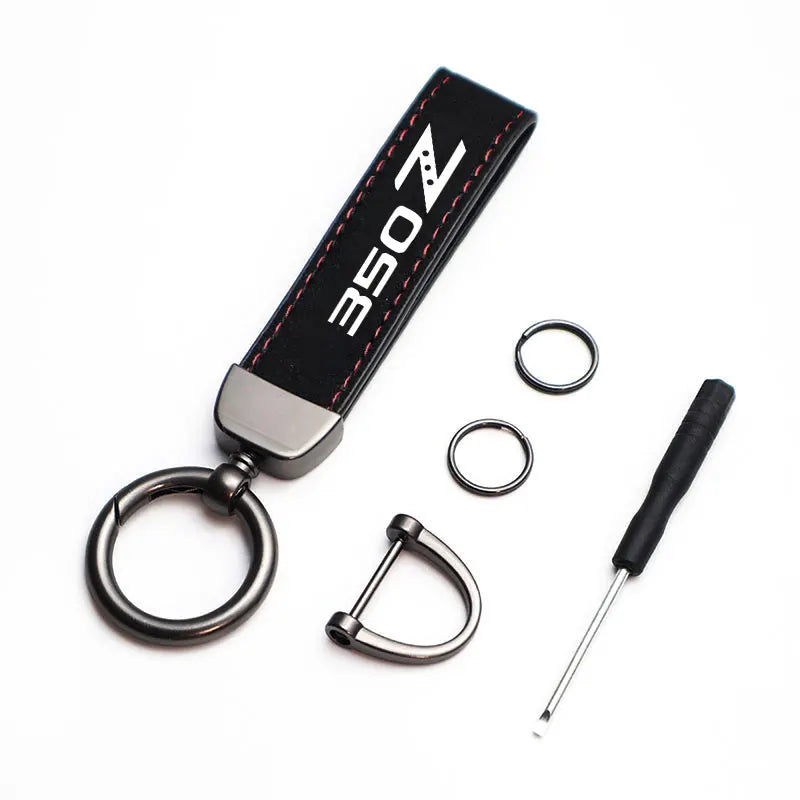 350Z Style Leather Keychain