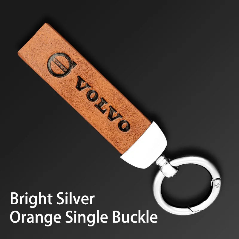 V Style Leather Keychain