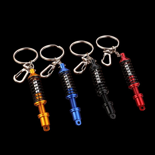 Coilover Style Metal Keychain