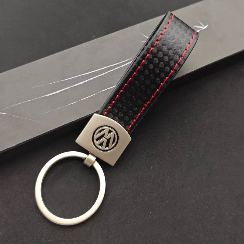 VW, GTI Style Leather Keychain