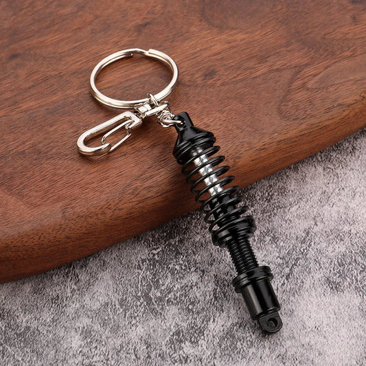 Coilover Style Metal Keychain