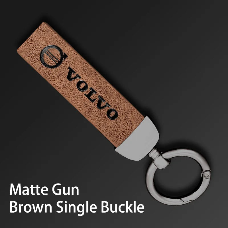 V Style Leather Keychain