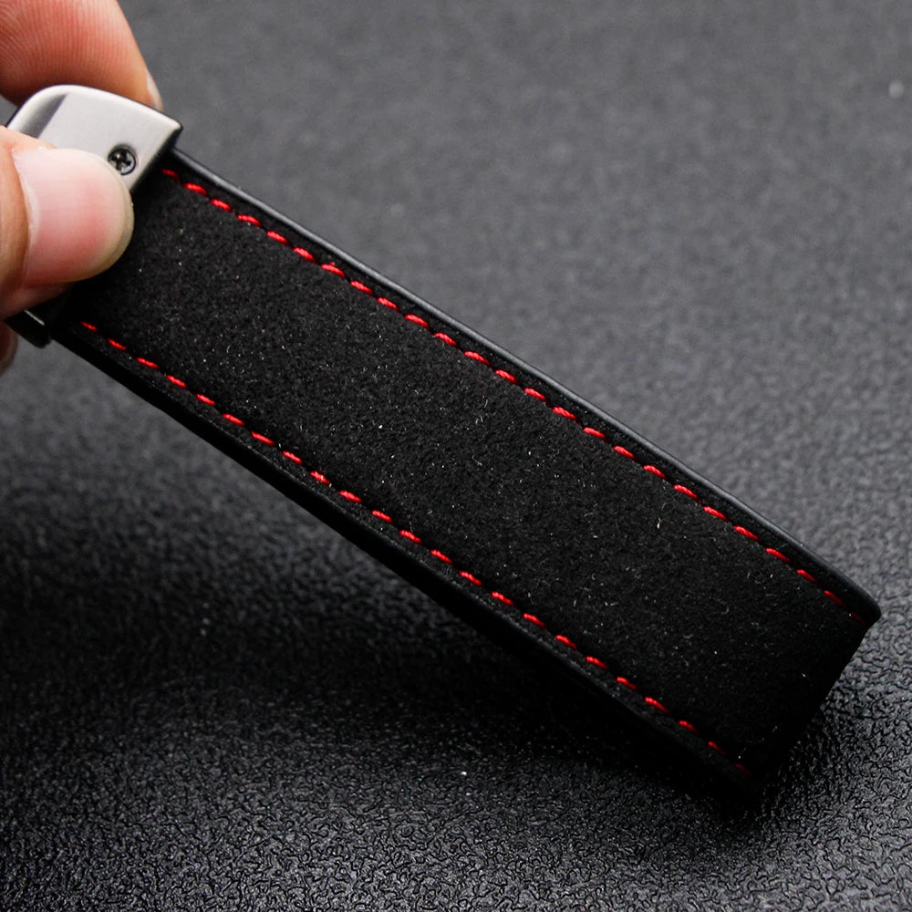 V Suede Style II Keychain
