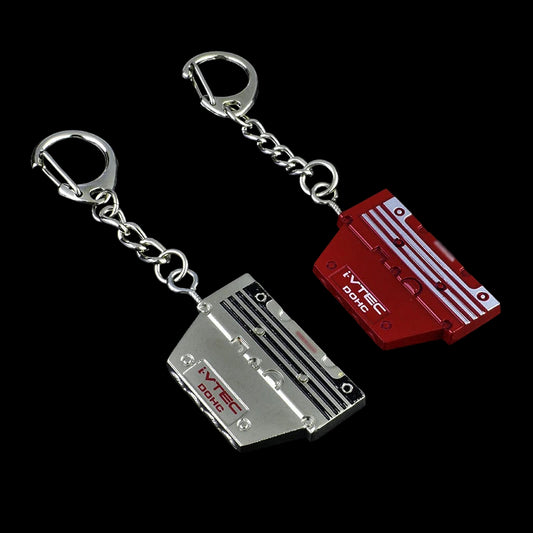 VTEC DOHC Engine Cover Style Metal Keychain
