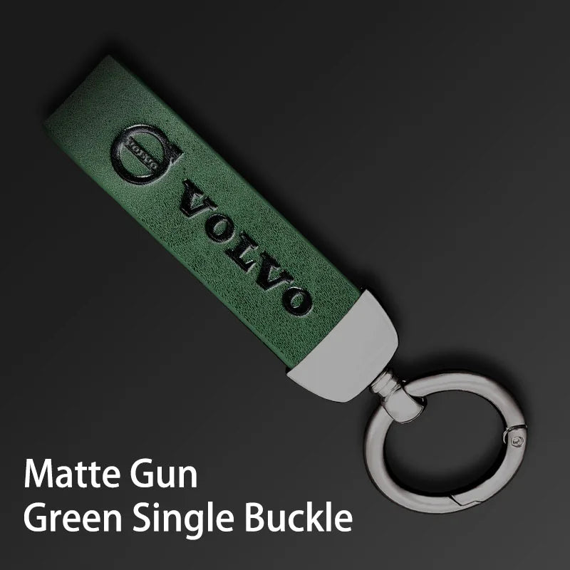 V Style Leather Keychain