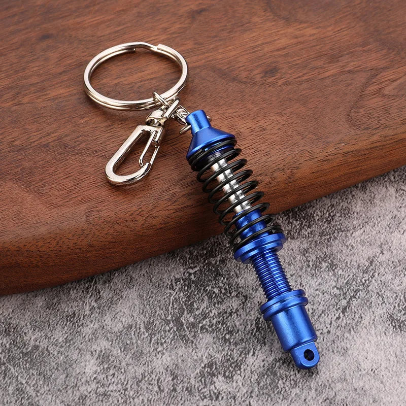 Coilover Style Metal Keychain