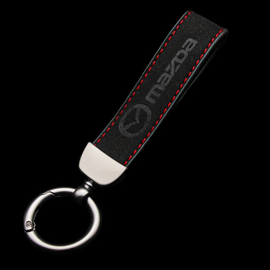 M Style Suede Keychain