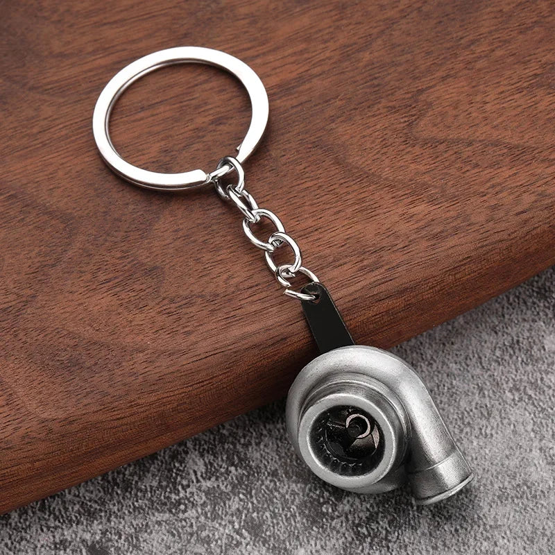 Mini Metal Turbo Keychain